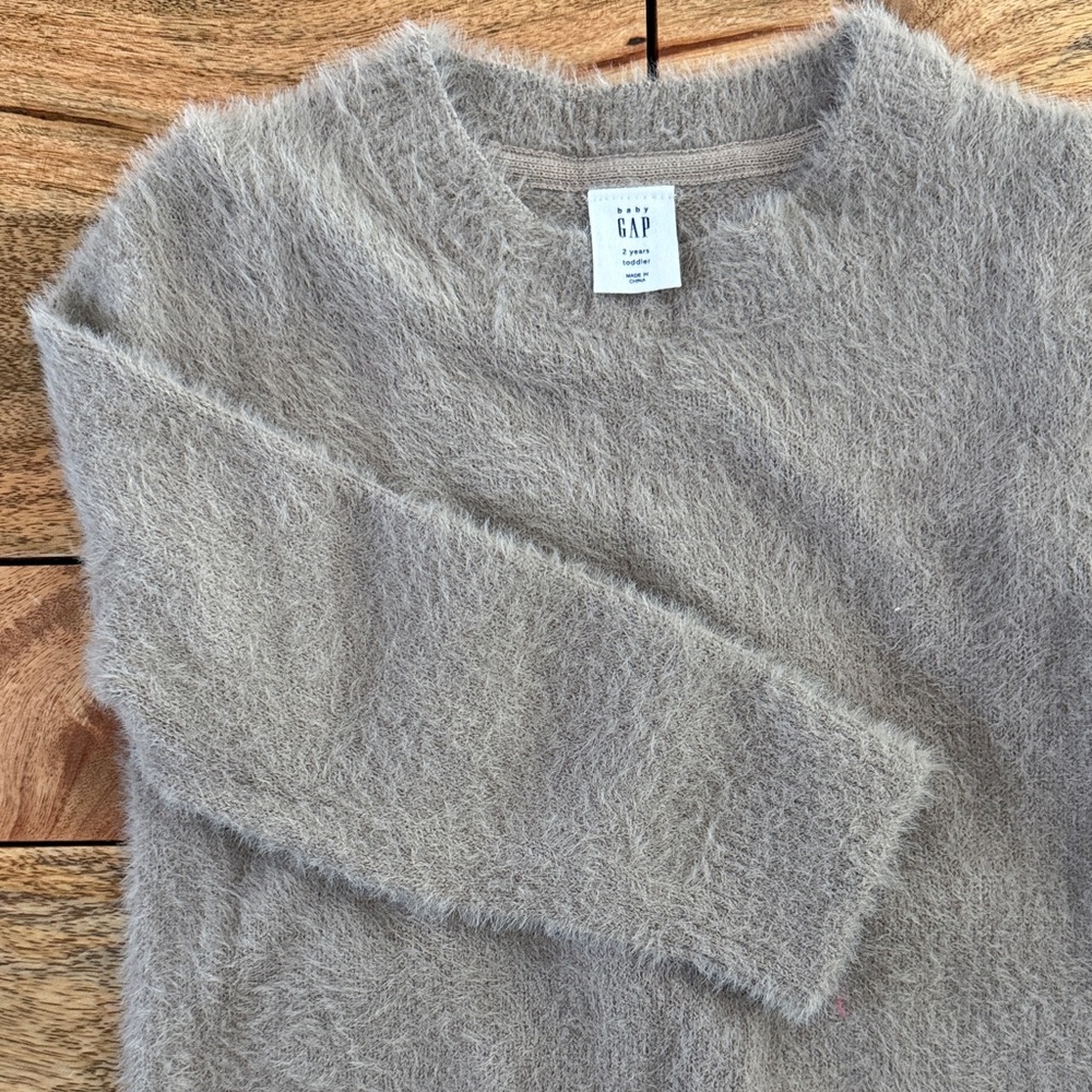 GAP Baby Soft Brown Crew Neck Sweater
